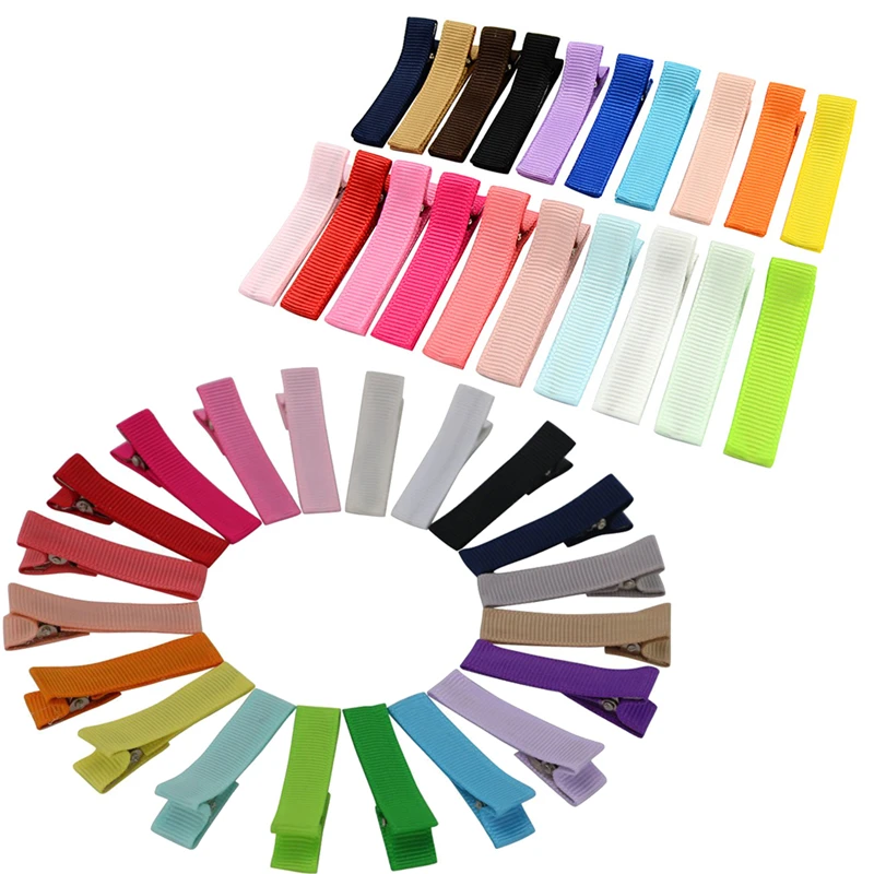 

20 x Baby Big Hair Bows Boutique Girls Alligator Clip Grosgrain Ribbon Chic happy