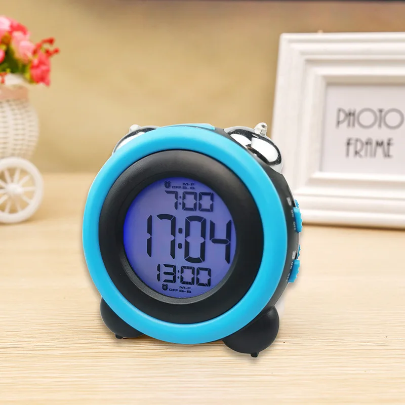 

New Digital Alarm Clock with Nightlight Loud Alarms Clock Backlight Silent Snooze Fuction Super Loud for Heavy Sleepers Clock