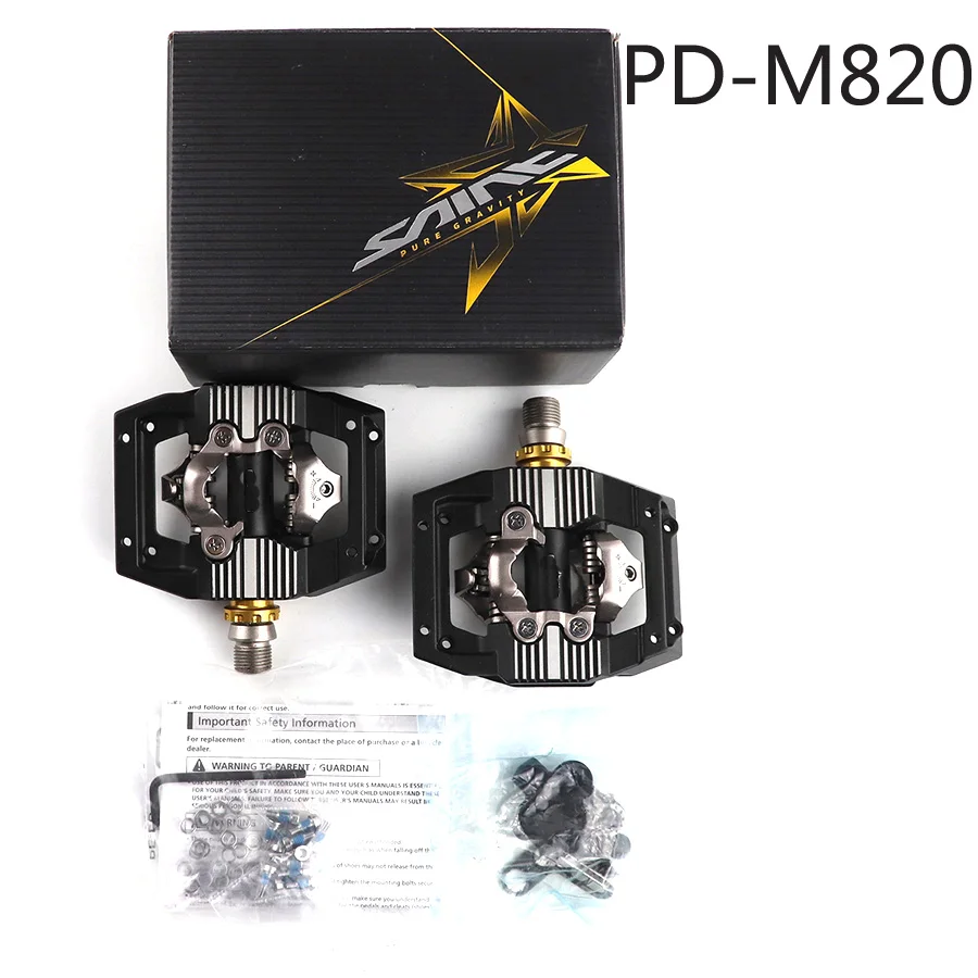 SHIMANO Сен PD-M820 педаль SPD оригинальная коробка XC/DH Горные эндуро SPD педали для горного велосипеда включают SM-SH51 запчасти для велосипеда