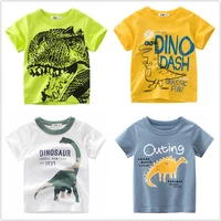 kids t shirt cartoon animal baby kids boys children cotton short sleeves summer clothing dinosaur print tee toddler