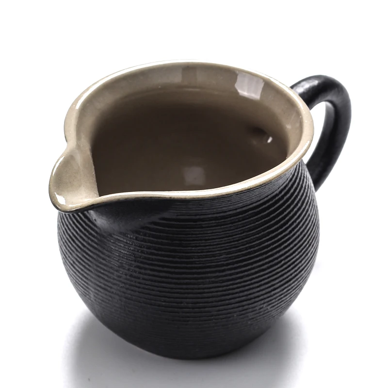 

Porcelain 12cm Tea Cup Ceramic Teaset Chinese Kung Fu Black Minimalist Style Teacup Home Decor
