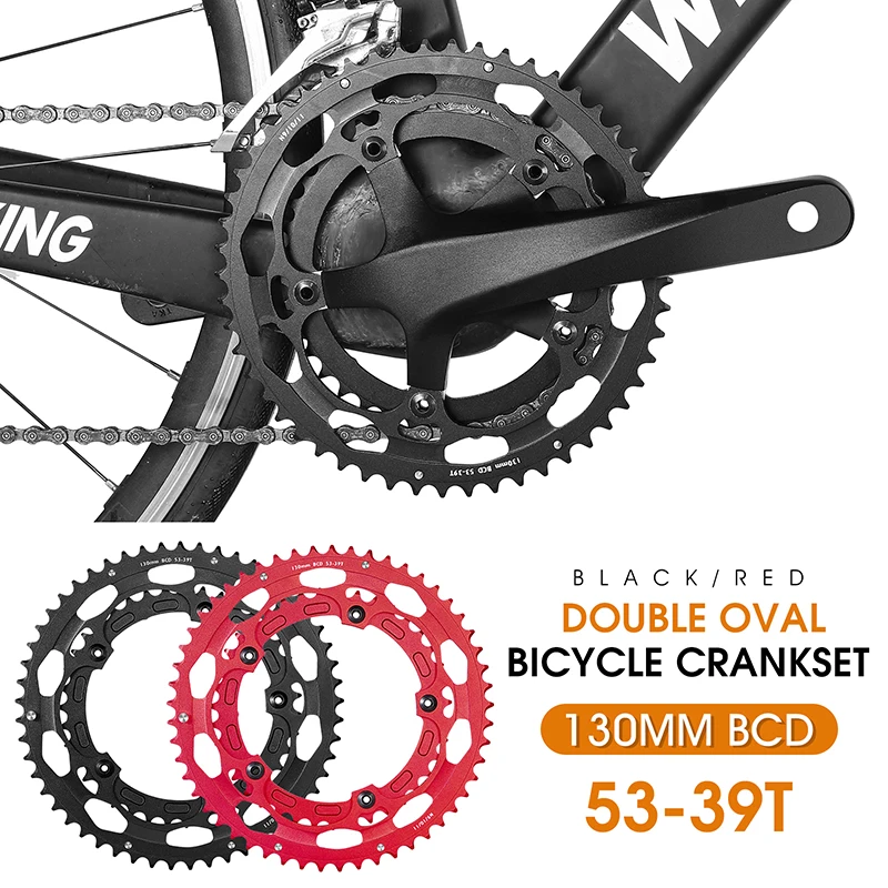 WEST BIKING 39T/53T дорожное Велосипедное кольцо 130 BCD Высокопрочное цепное для