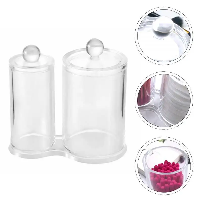 

1pc Acrylic Vanity Transparent Cotton Pad Box Makeup Pad Organizer Makeup Cushion Organizer