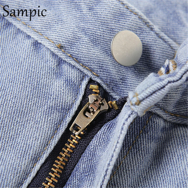 

Sampic Harajuku Casual Women Long Summer Y2K Hollow Out High Waisted Pants 2021 90s Korean Fashion Wide Leg Trousers Jeans