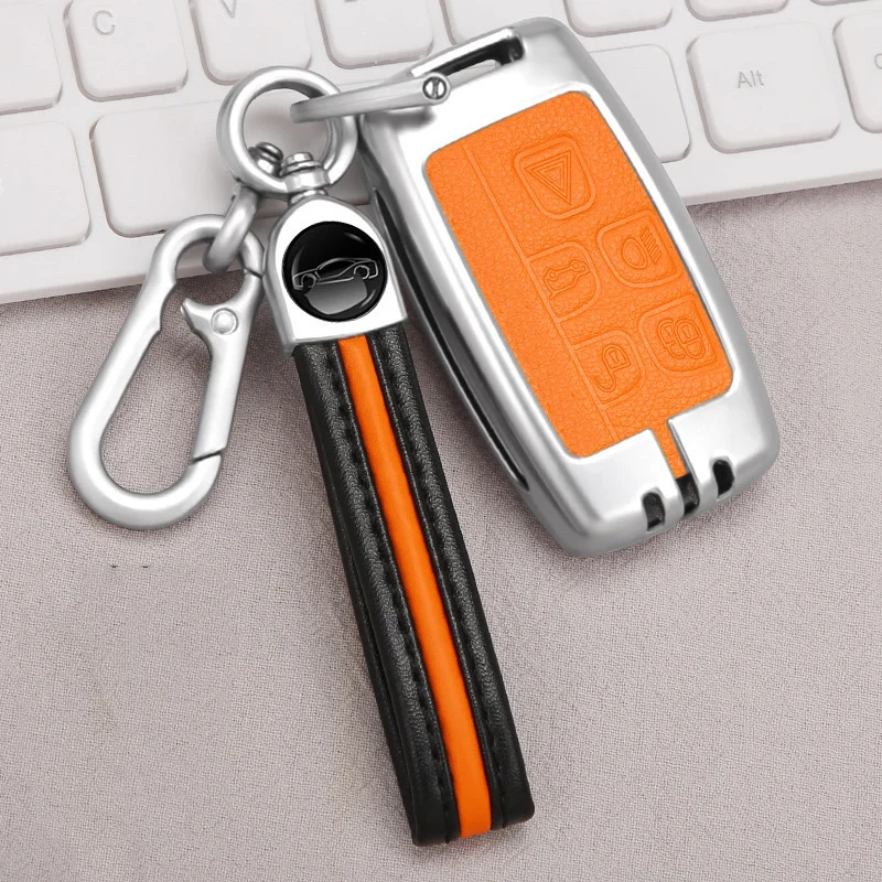 

Key case of the car to jaguar xf xj for land rover freelander 2 self protection cover holder keychain accessory shield of the