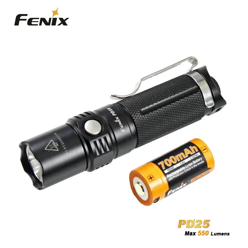 Портативный мини фонарик Fenix PD25 использующий Cree XP L (V5) светодиодный 550 люмен с