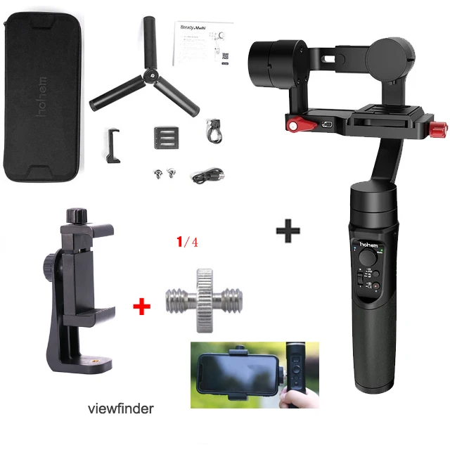 Фиолетовый Hohem iSteady мульти 3-осевой ручной шарнирный стабилизатор для камеры GoPro адаптер объектива для камер Micro экшн-камера смартфона PK Zhiyun Crane M2 Feiyu G6 плюс - Цвет: Фиолетовый