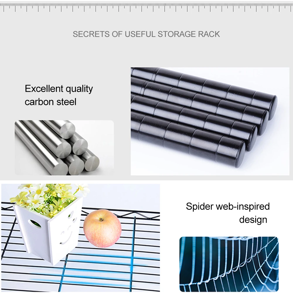 5 ярусов Слои стеллаж для хранения Организатор Кухня Гостиная тяжелый Тип