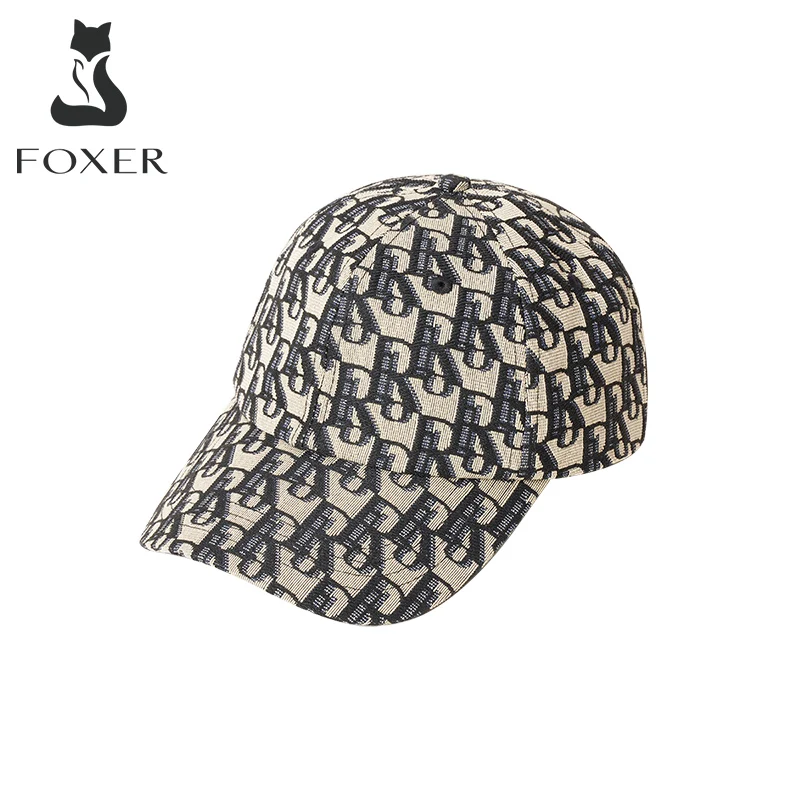 

FOXER Summer And Autumn New Baseball Cap Fashion Korean Version Of Pure Cotton Outdoor Sun Hat Unisex Logo Letter Printing Cap