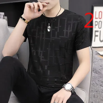

Short-sleeved t-shirt men influx of new summer 2020 men simple loose cotton printed
