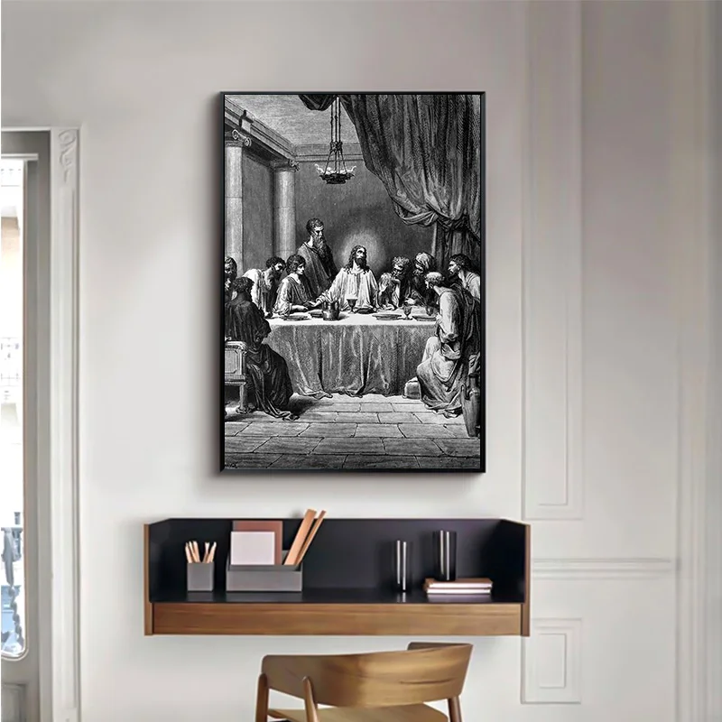 Настенная Картина на холсте да Винчи Last Supper настенные художественные плакаты и