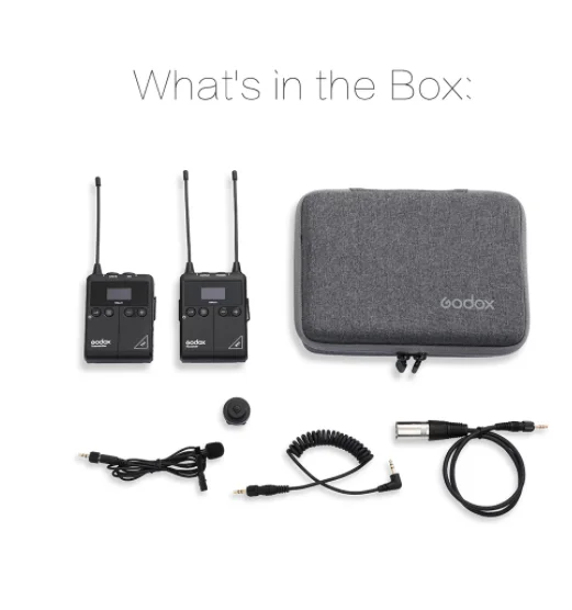 Передатчик Godox WMicS1 с приемником UHF Беспроводная микрофонная система без забот