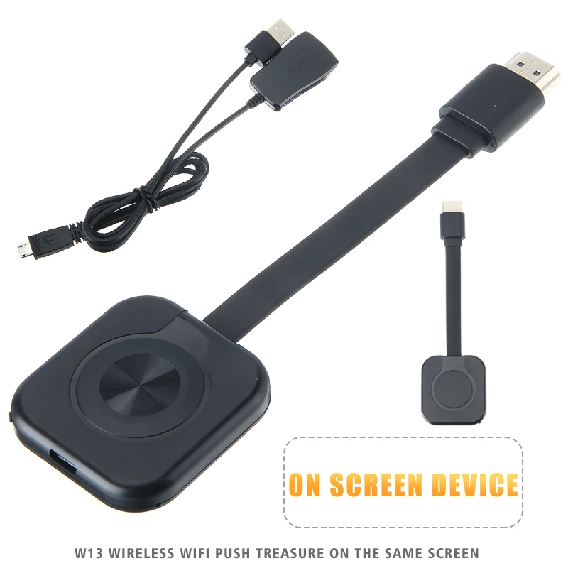 Беспроводной Wi-Fi приемник с дисплеем 2,4 ГГц, 1080P, HDMI-совместимый медиа-плеер, ресиверы с USB-кабелем