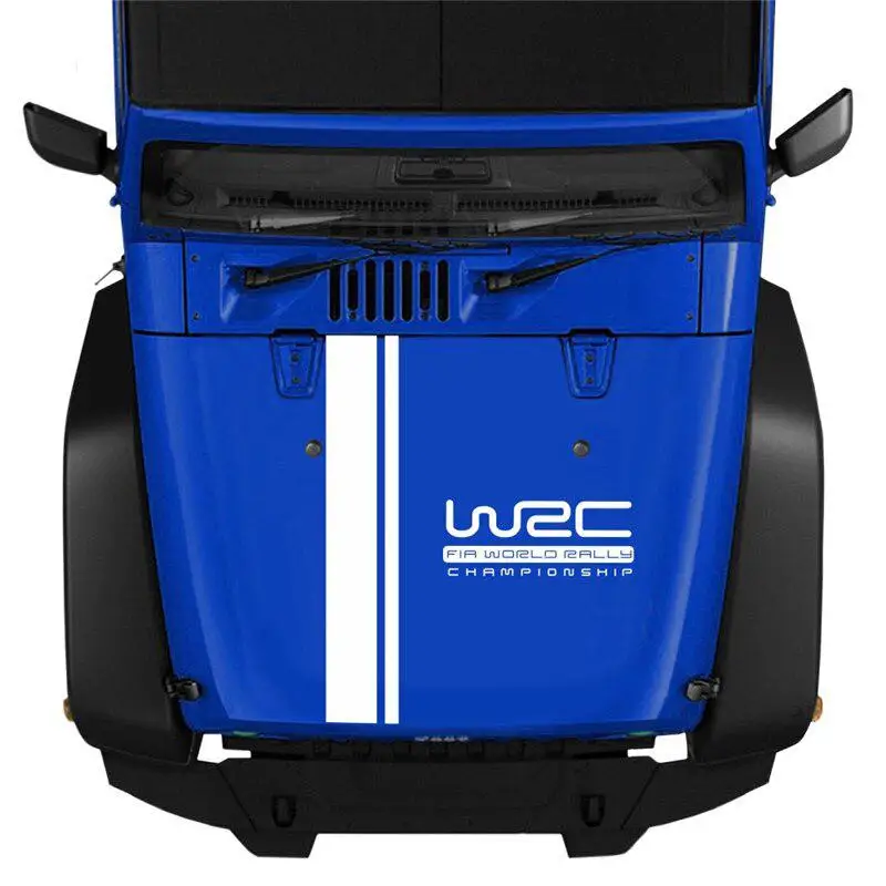 Автомобильные чехлы полосатые наклейки WRC ПВХ виниловые гоночные спортивные