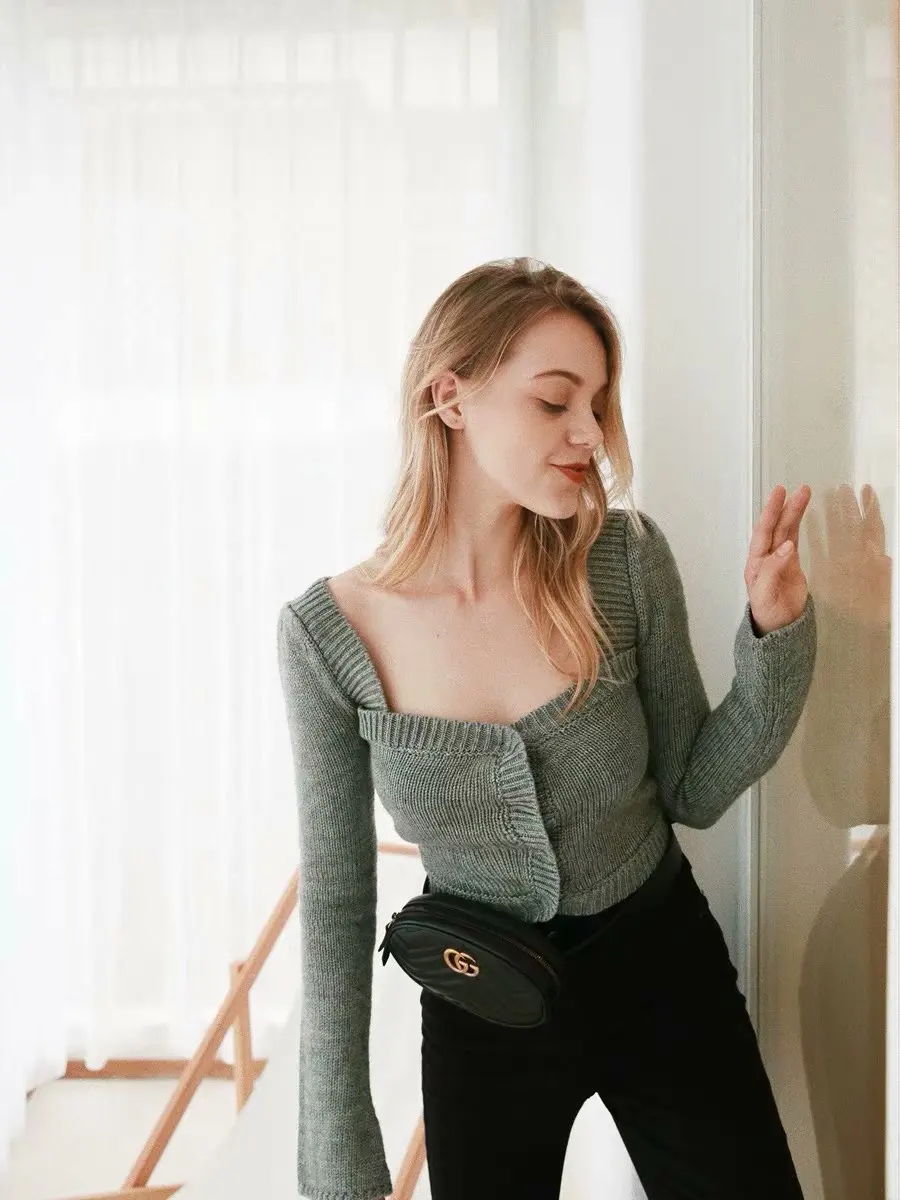 Новый Французский Ретро свитер для женской одежды | Женская одежда