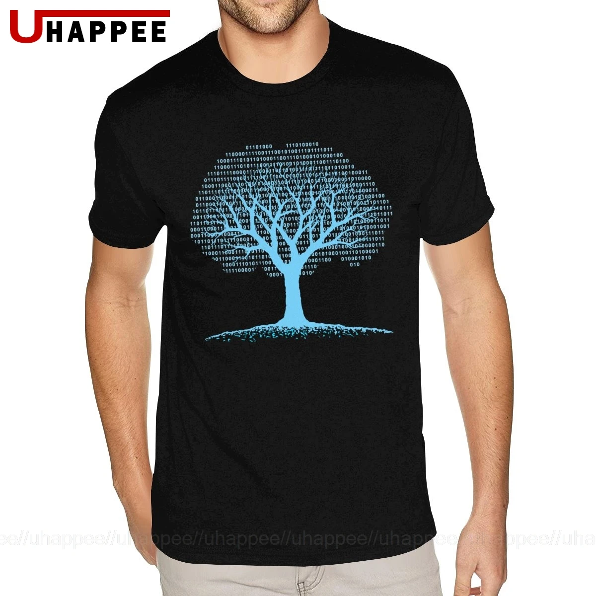 Binary Tree компьютерная футболка молодежная Harajuku для мужчин с коротким рукавом