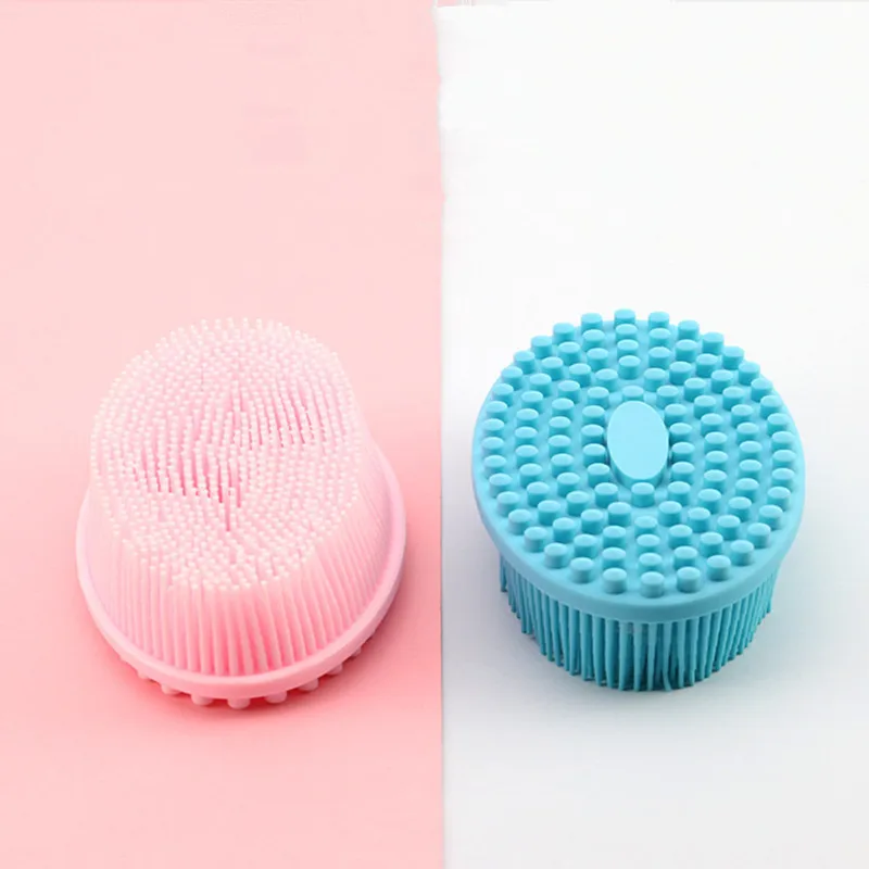 Щетка для сухого массажа силиконовая щетка тела губка ванны антицеллюлитная