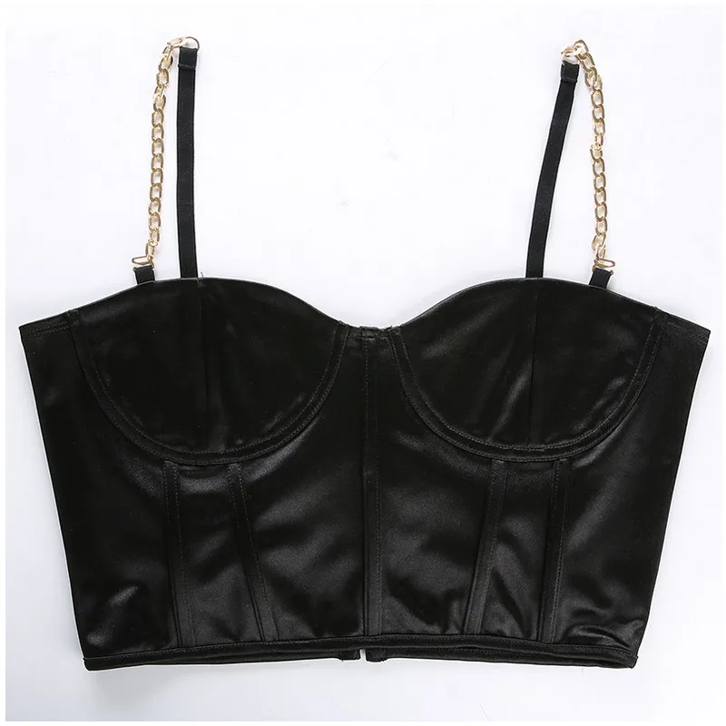 Женская летняя одежда черный облегающий Топ без рукавов с глубоким вырезом и