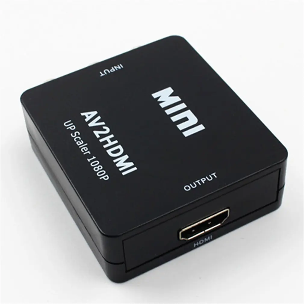 Преобразователь Hd с Av на HDMI совместимый композитный Cvbs 3Rca адаптер