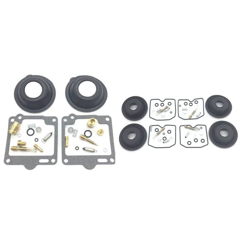

2Set for Virago 1100 XV1100 1988-1999 Carburetor Kit & 4 Set Carburetor Repair Kit with Vacuum Diaphragm for Suzuki