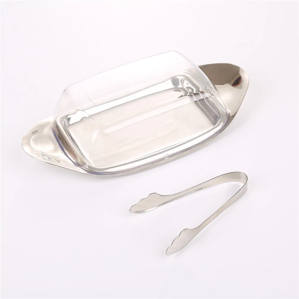 Realand контейнер из нержавеющей стали для сливочного масла с TONG Cheese серверным