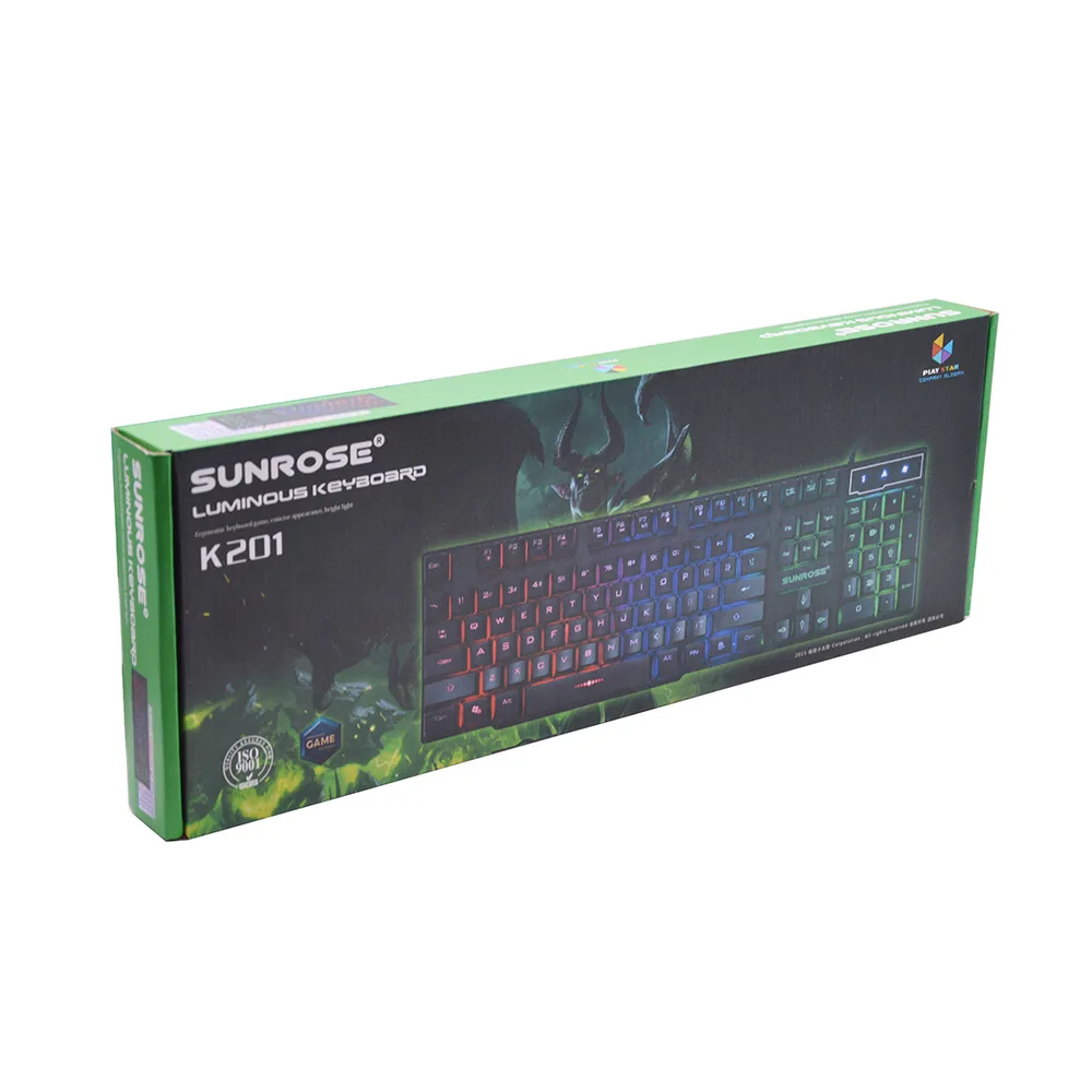 Игровая клавиатура iMice AK600 с RGB подсветкой Водонепроницаемая USB 104 кнопками для
