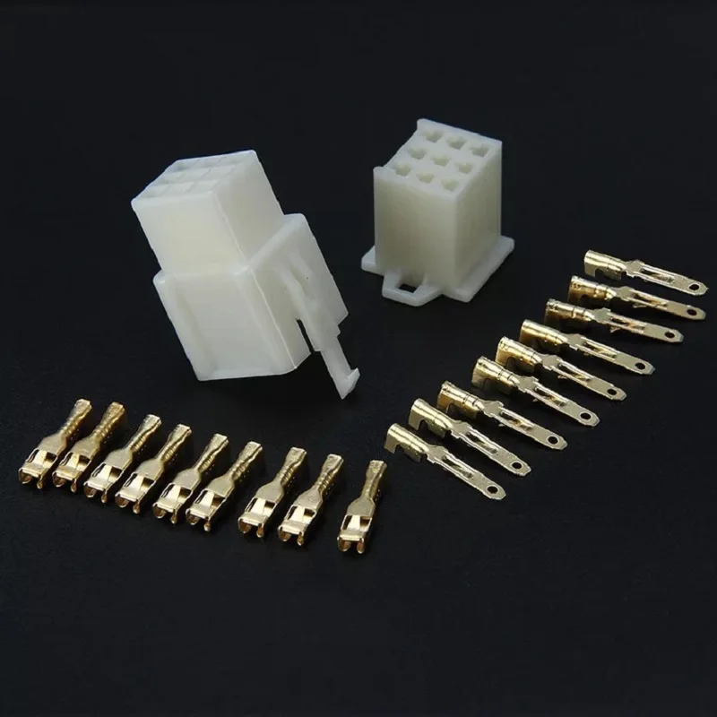 10 комплектов 1/2/3/4/6/9Pin 2 8 автомобильные Проводные Разъемы разъемы для