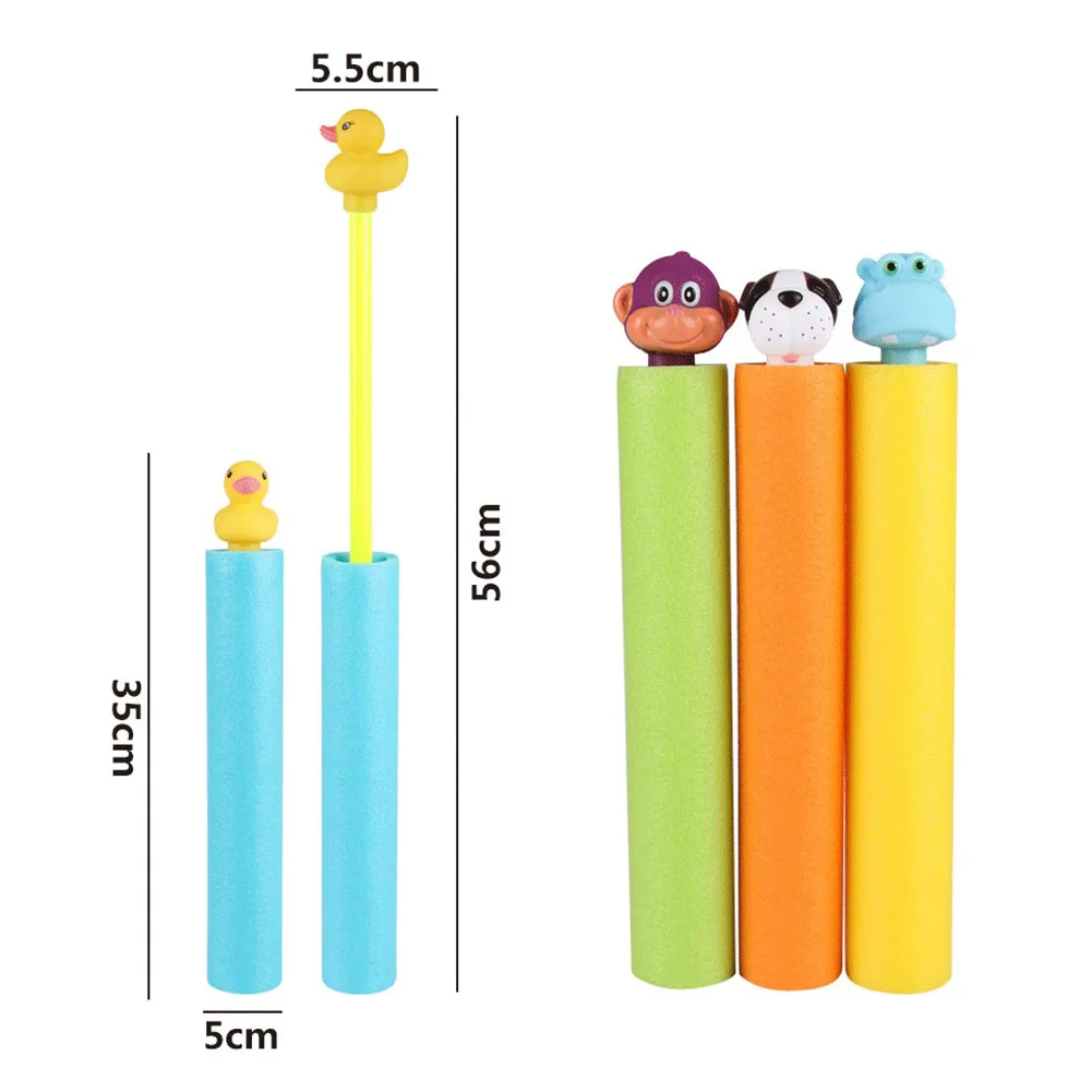 

4Pcs Summer Beach Water Gun Toys Pumping Sprayer Cartoon Animal Splashing Toys High Pressure Sprinkler Shooting Cannon for Kids