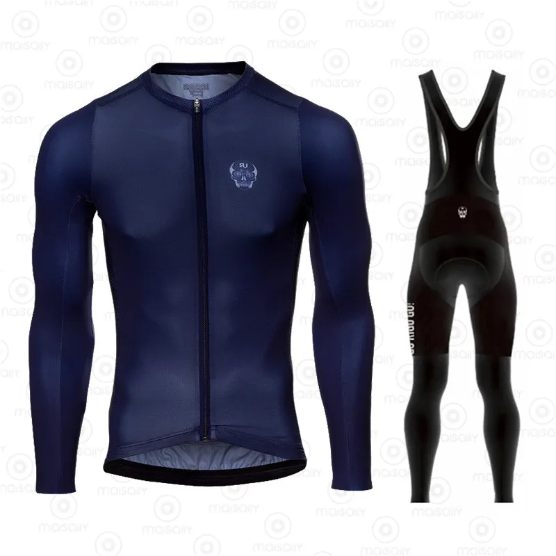 Мужской флисовый костюм для велоспорта с длинным рукавом и вельветовыми брюками