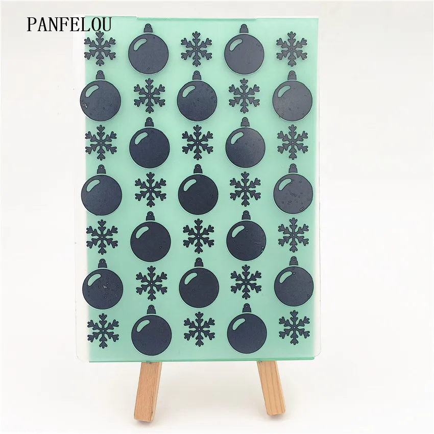 PANFELOU 14 8x10 5 см рождественские шариковые папки для Тиснения пластиковые