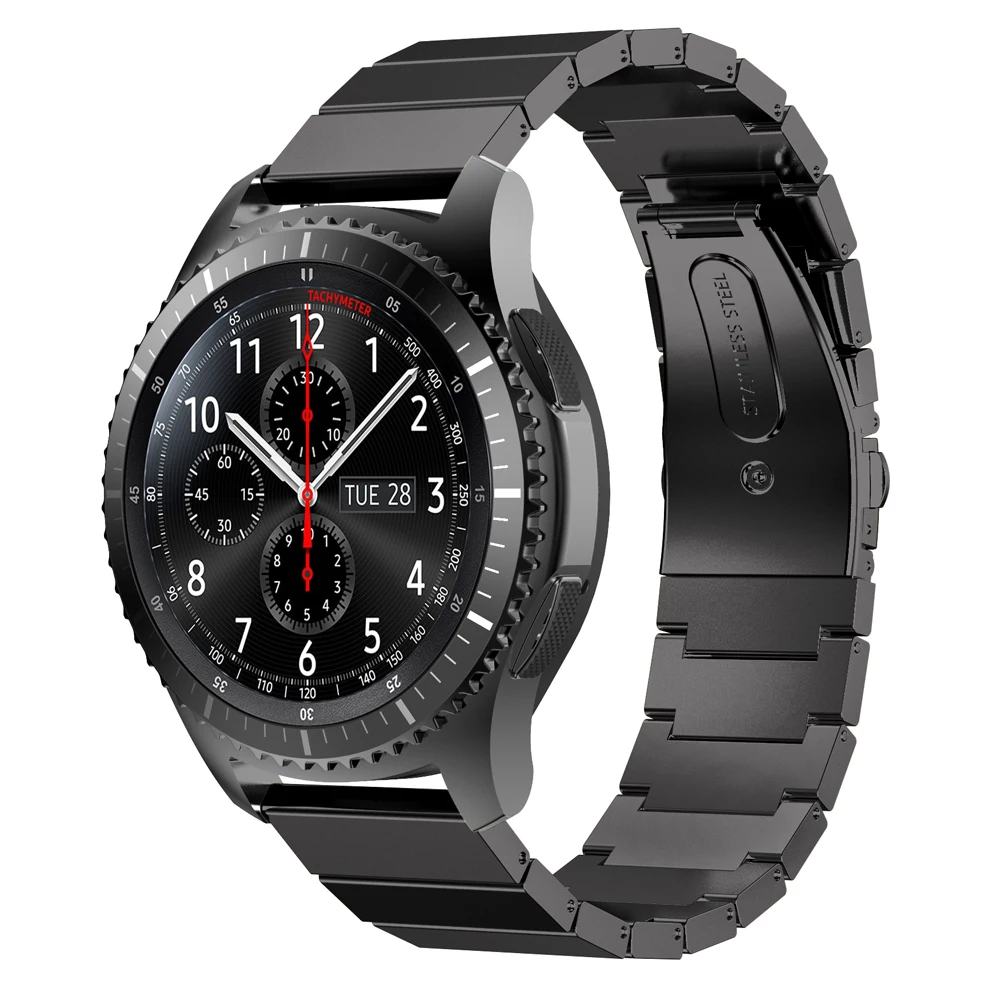Ремешок из нержавеющей стали для Samsung Galaxy Watch 46 мм gear s3 Band браслет huawei gt 2e 2 gtr 47 22