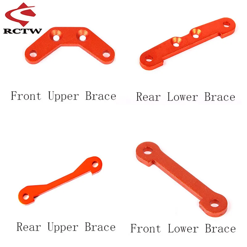 

1/5 Rc Car Truck Spare Parts Metal Front or Rear Upper or Lower Brace for HPI Rofun Baha Rovan KM BAJA 5B 5T 5SC