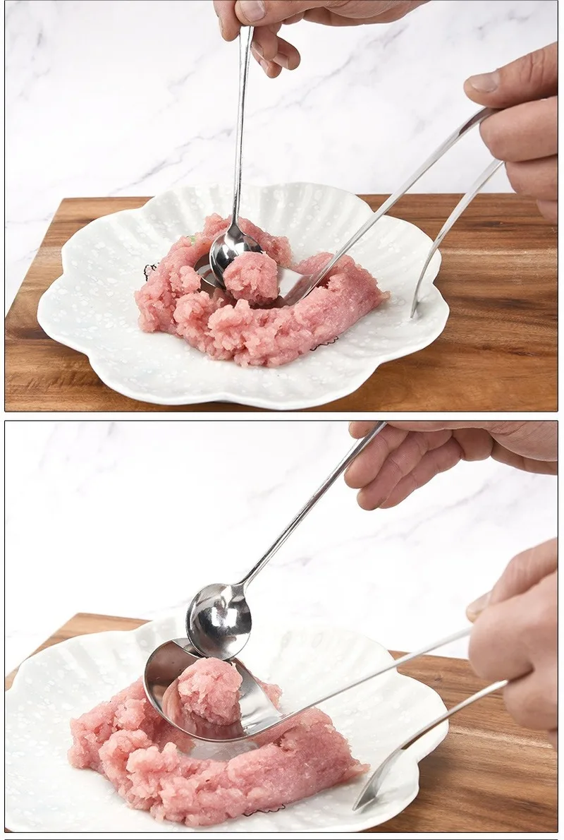 Креативная Бытовая форма из нержавеющей стали для фрикаделек ручная