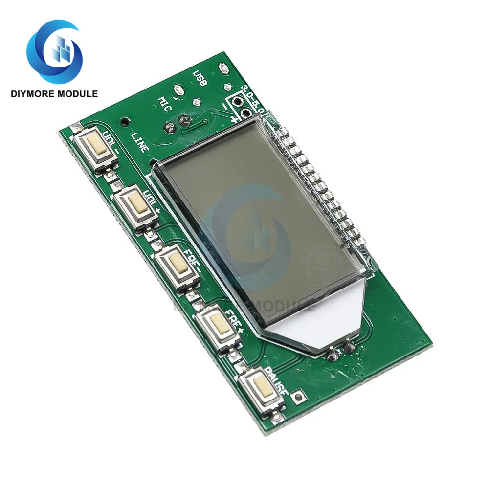 Модуль FM-передатчика 3-5 в постоянного тока DSP PLL частота 87-108 МГц ЖК-цифровой