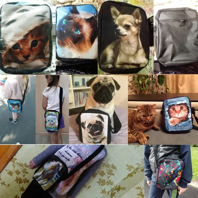 FORUDESIGNS/Симпатичные животные кошка Для женщин Курьерские сумки класса люкс маленькая сумка через плечо для дам 3D джинсовый комбинезон с карманами; сумка Feminina