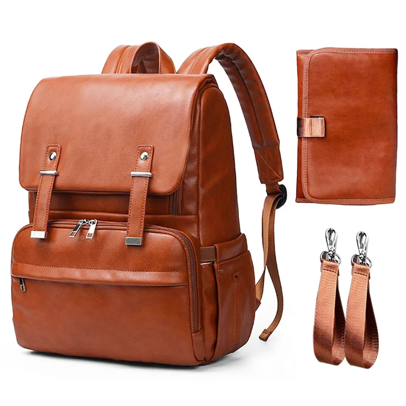 Новинка рюкзак из искусственной кожи для беременных сумка подгузников коляски