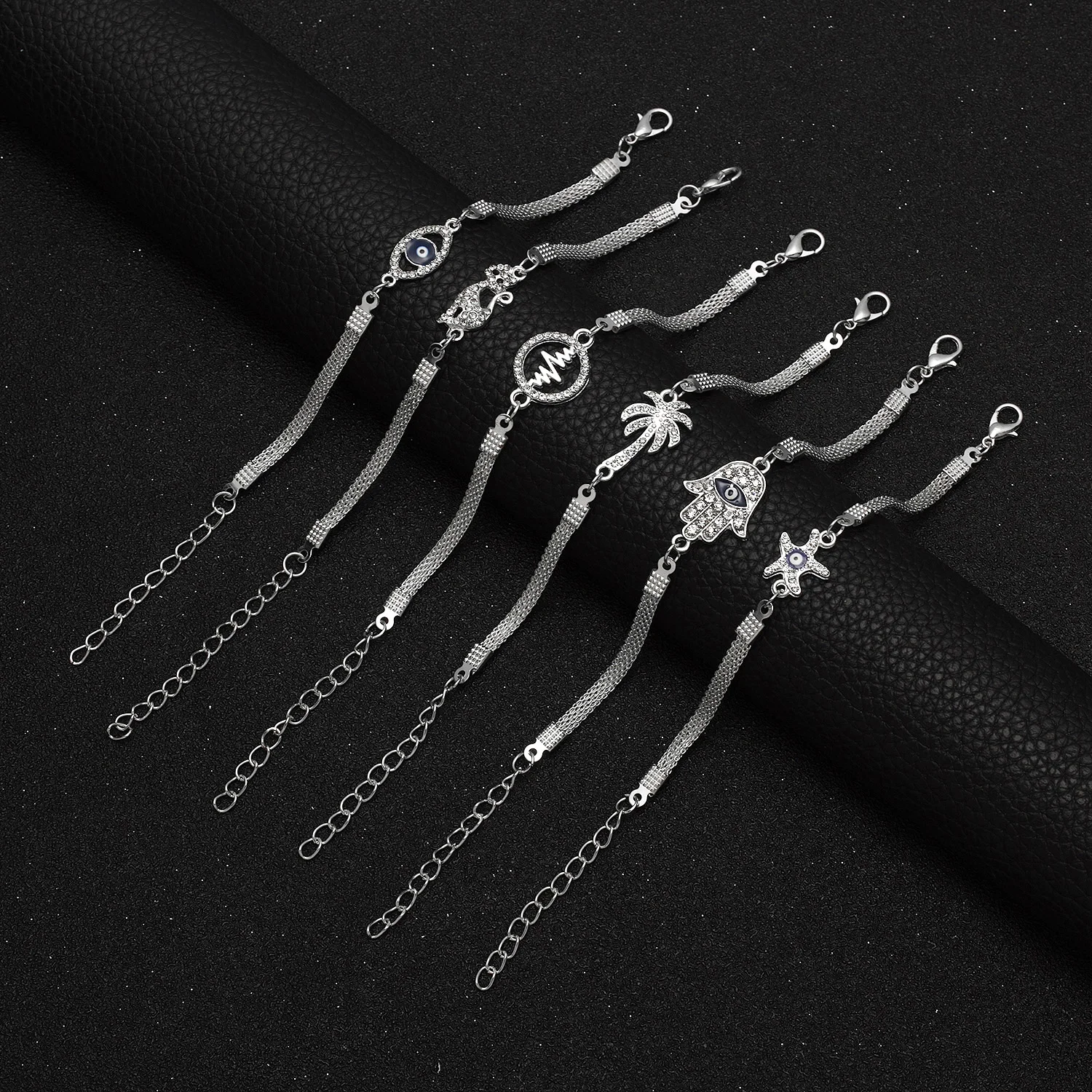 2021 модные сапоги в панковском стиле посеребренные браслеты женские милые чулки с