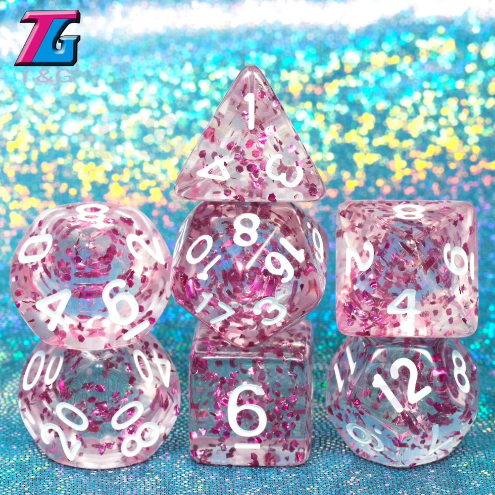 11 цветов на выбор 7 для игры DnD D4 D6 D8 D10 D12 D20 набор игральных костей Подарочная