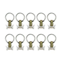 10pcs single stud fitting tie down anchor quick hook clip with round release ring spring bolt airline for l track logistic track