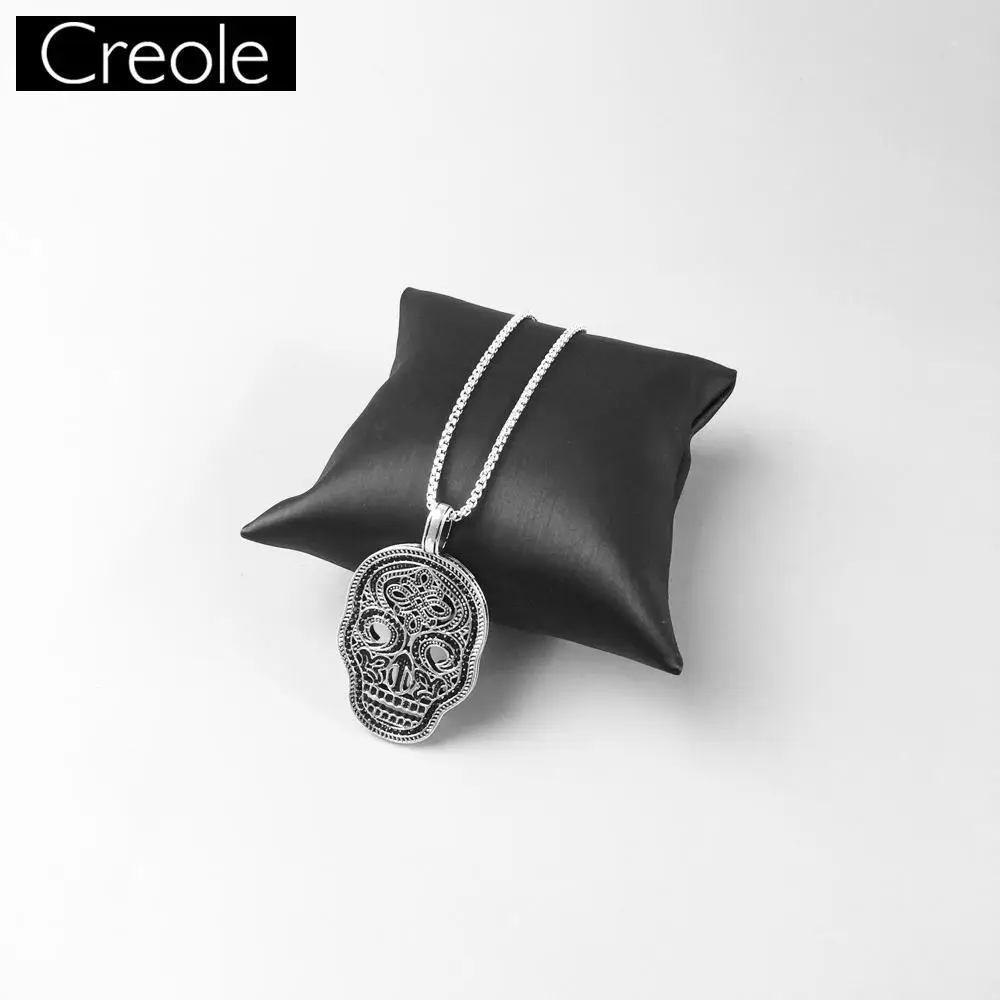 Ожерелье-цепочка с черным черепом подарок для мужчин и женщин 2019 в европейском