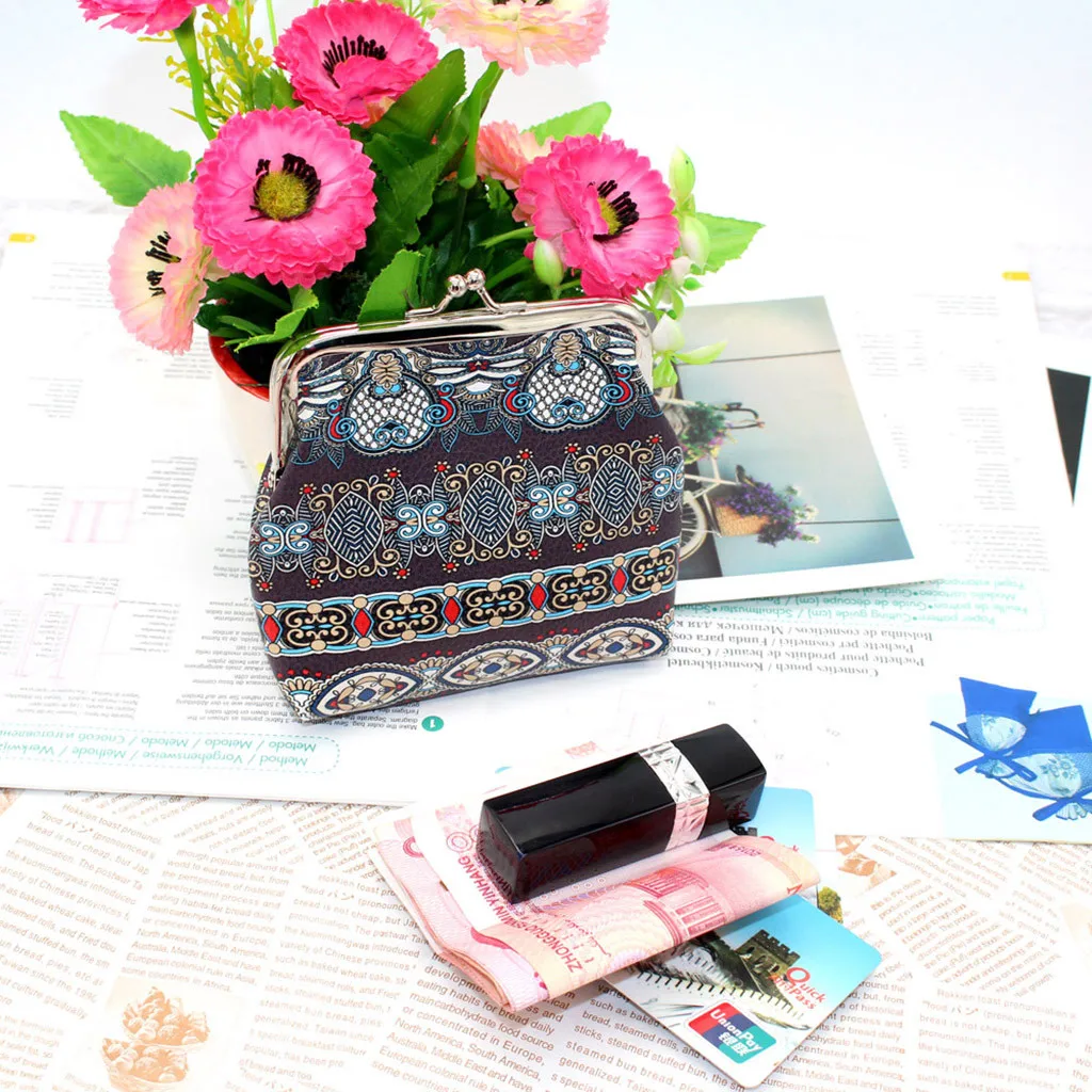 Aelicy повседневный женский кожаный кошелек с принтом для монет держатель карт