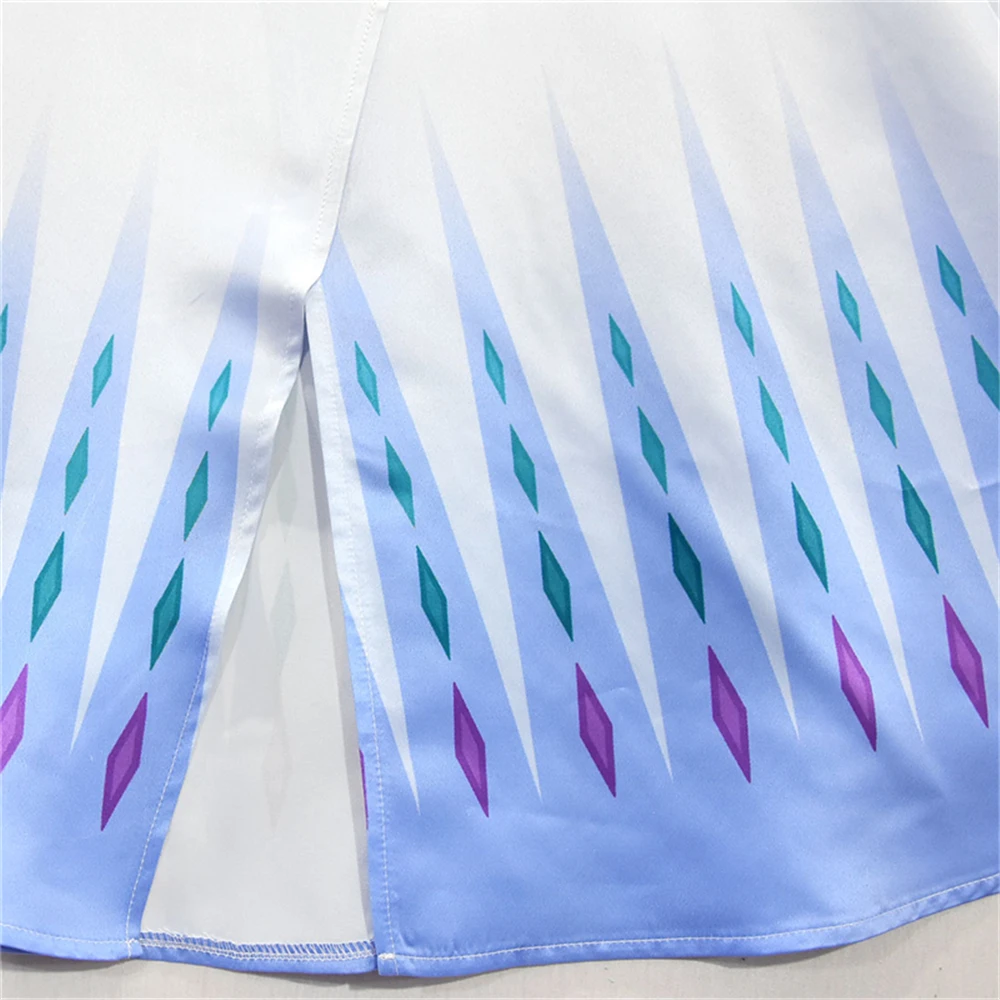 Snow Queen Anna Elsa 2 Dress Girl Princess Party Dresses Kids Halloween Cosplay Costume Infantil Vestidos Fancy Children Clothes | Детская