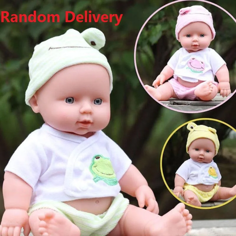 A Random Reborn Baby Dolls 30 см силиконовая кукла-реборн ручной работы мягкая виниловая силиконовая Реалистичная детская игрушка для новорожденных для детей подарок на день рождения - Цвет: A Random