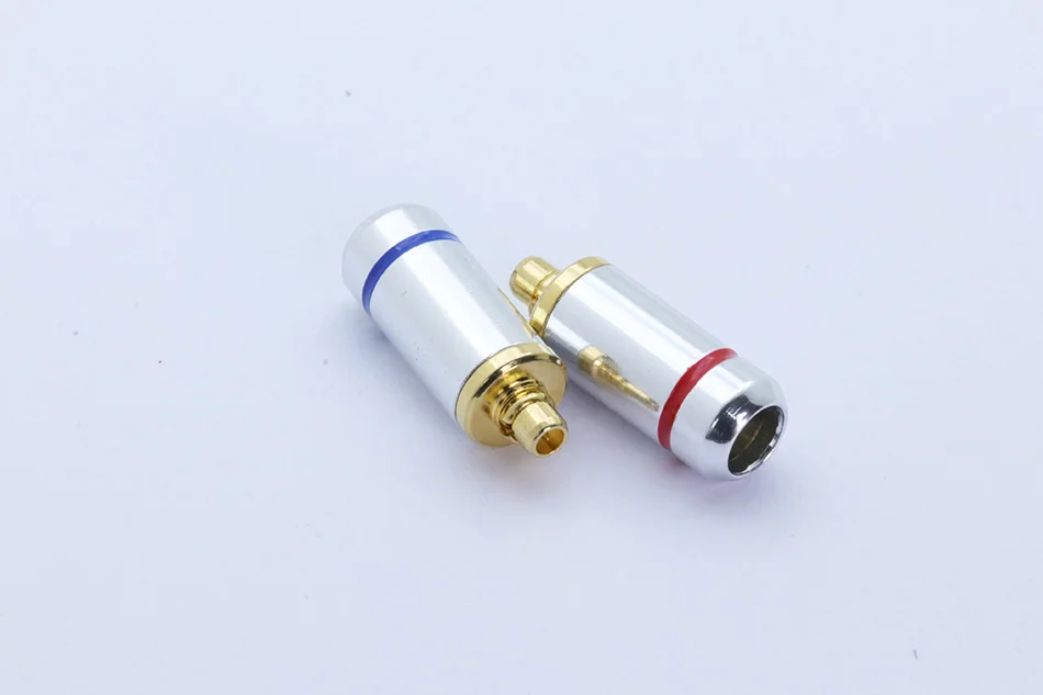 2 шт. разъем MMCX, штырек MMCX вилки для Shure ED5 SE535, чистая медь с позолоченным разъем MMCX