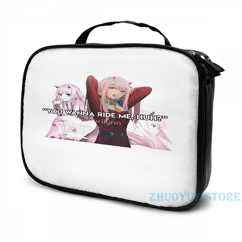 Рюкзак мужской/женский с забавным графическим принтом Zero Two вы хотите ездить на