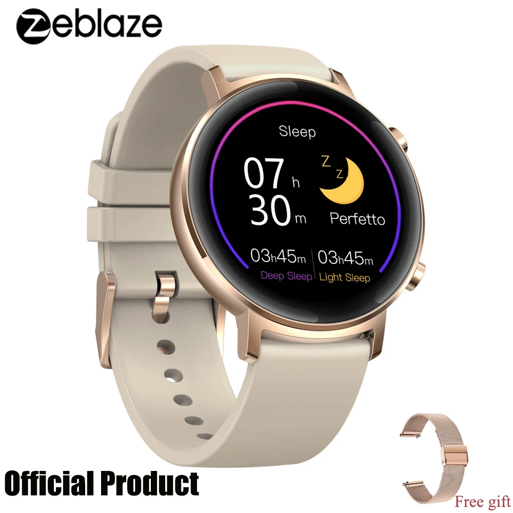 Zeblaze GTR Смарт часы 1 3 дюймов полный круг HD экран 180mAh аккумулятор большой емкости