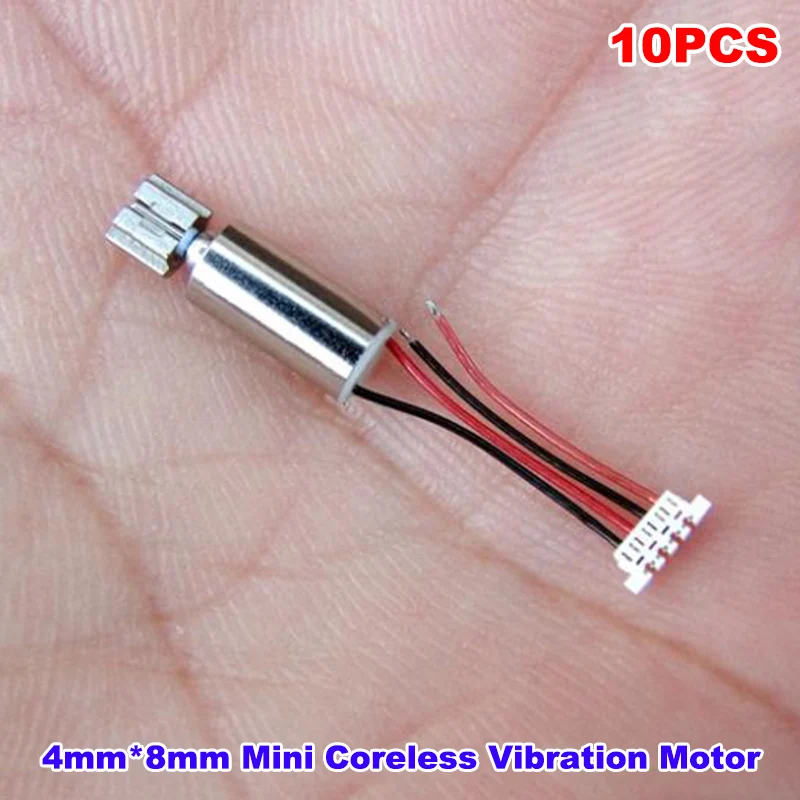 10 шт. 4 мм * 8 тигельные Вибрационный Мотор DC 2 V 3В 3 7 вибратор эксцентриковое колесо