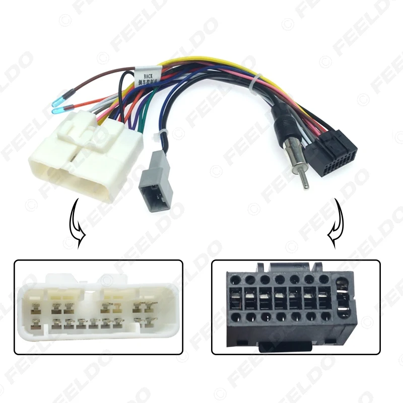 Автомобильный мультимедийный 16-контактный адаптер для жгута проводов FEELDO на Android