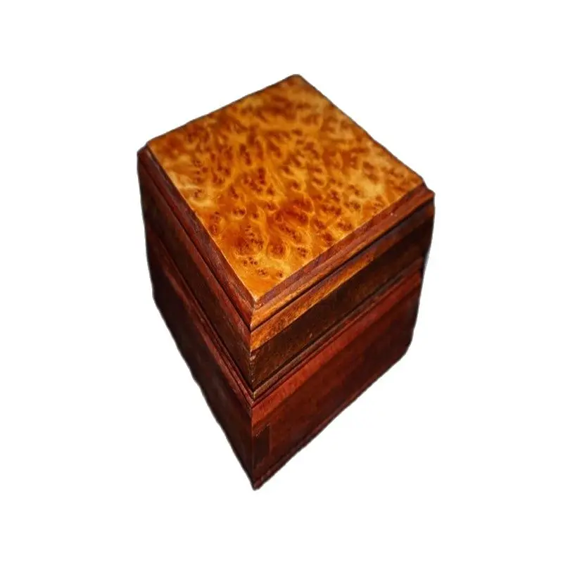 Шкатулка из красного дерева коробка ювелирных изделий браслет бусы Будды для