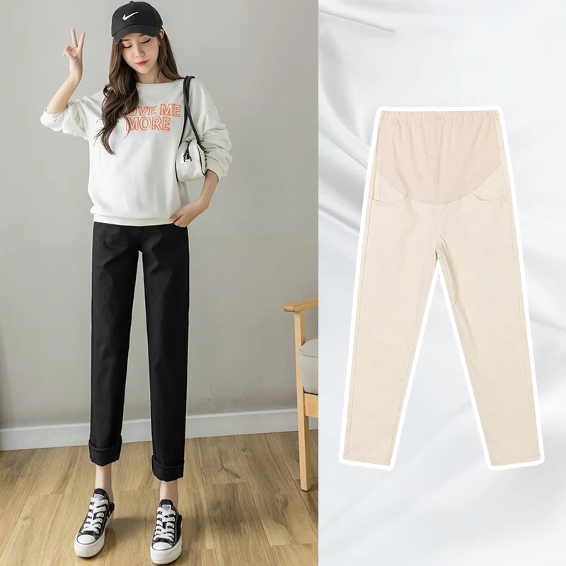 Cotton Pregnant Pants Maternity Clothes For Pregnant Women Trousers Pregnancy Pant Gestante Pantalones Embarazada Clothing